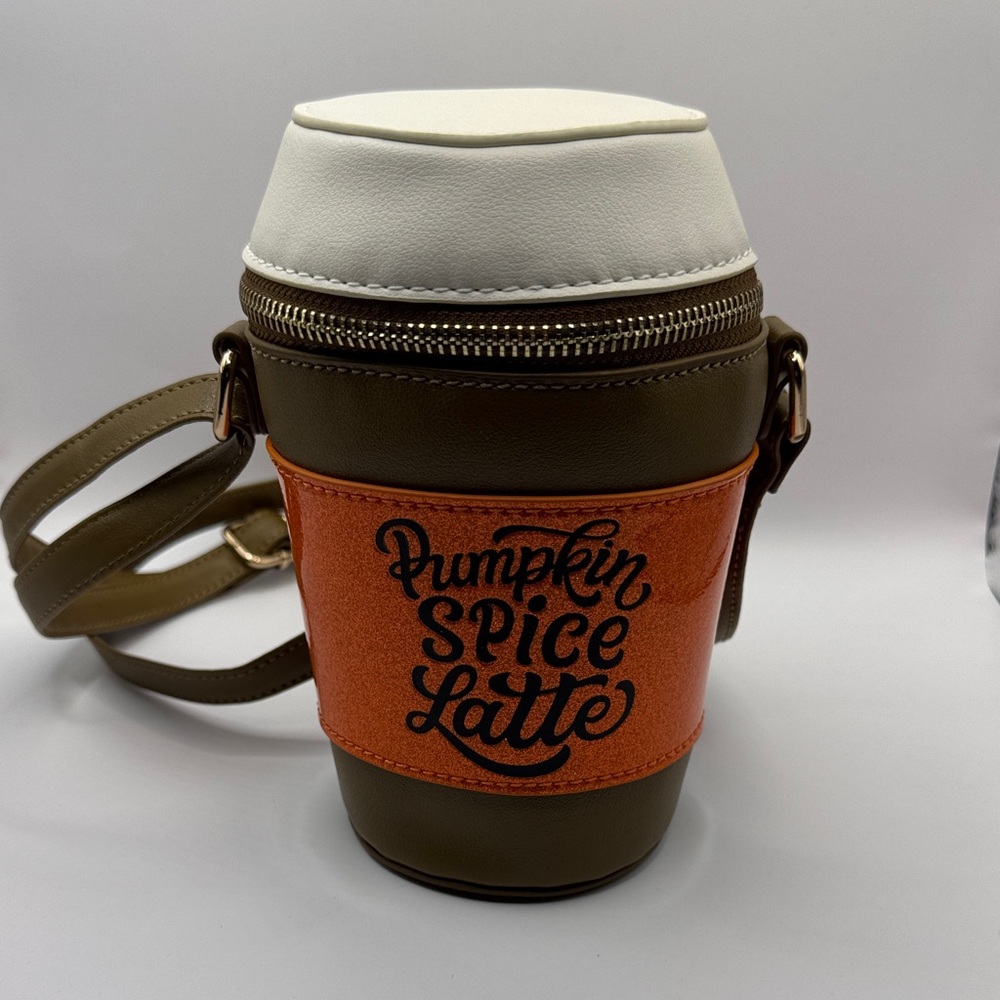 🍂 Pumpkin Spice Latte Crossbody Bag – Cozy & Fun! 🍂